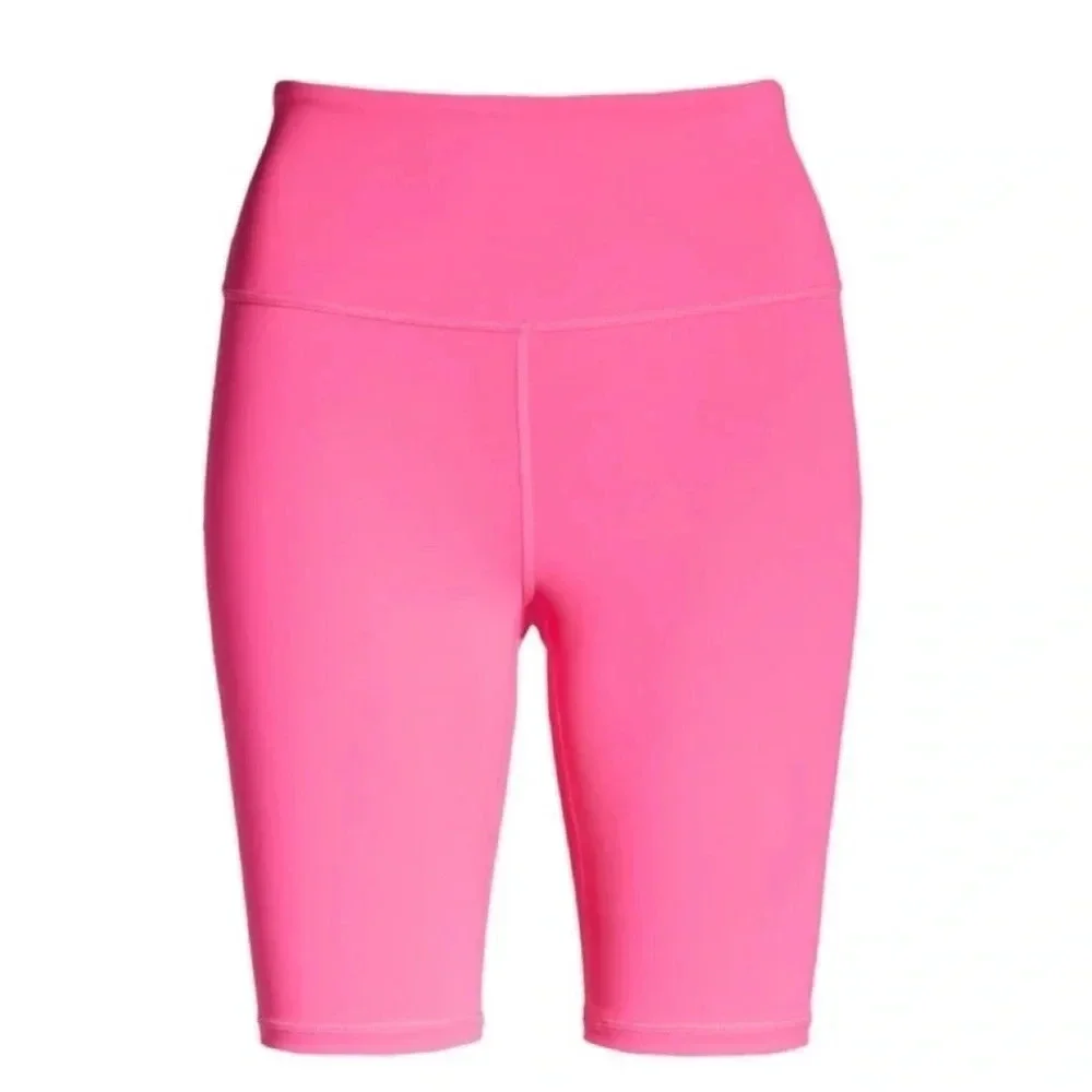 New IVL COLLECTIVE Hydrasculpt Bike Shorts KNOCKOUT Neon PINK SIZE 12